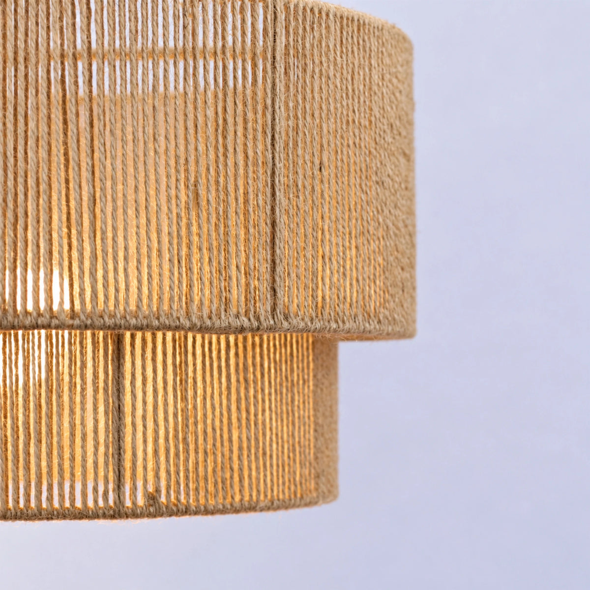 Détail de la corde de jute enroulée