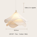Suspension Nuage en tissu blanc