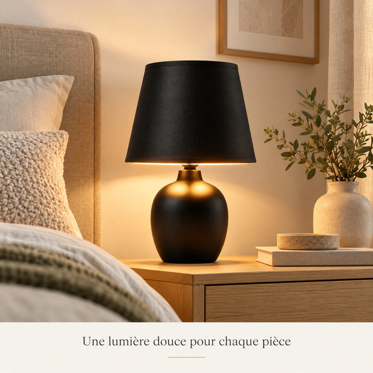 Lampe en céramique dans différentes pièces